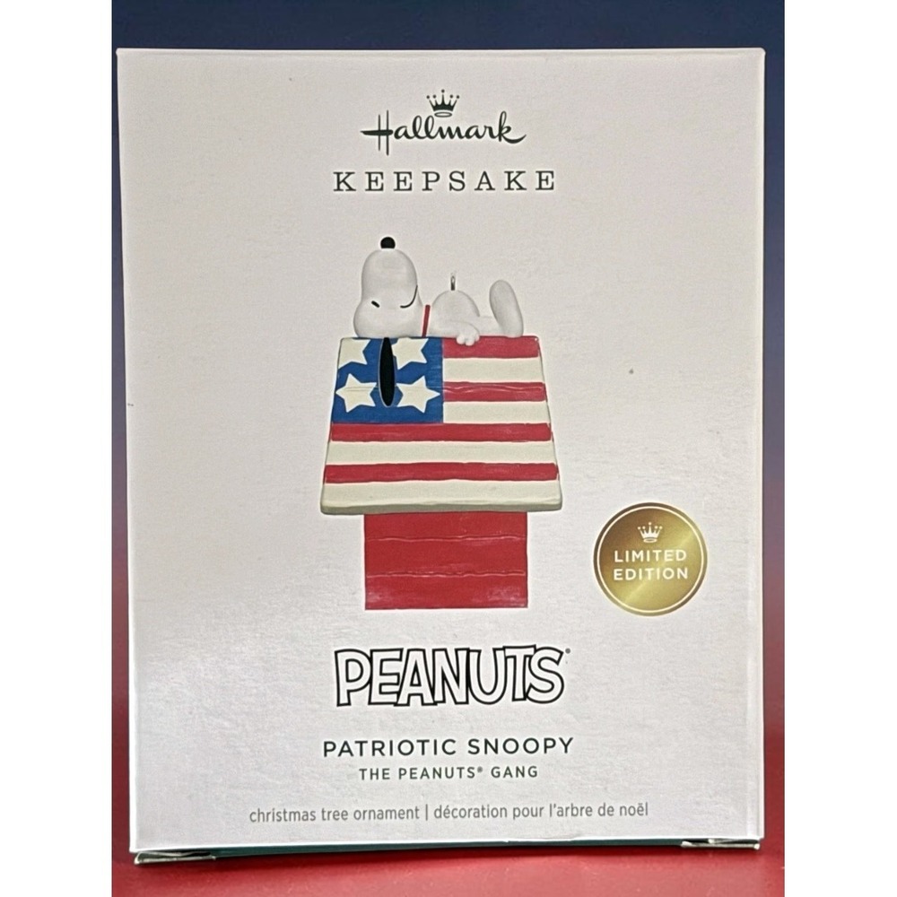 2026 Patriotic Snoopy Hallmark Limited Edition Ornament The Peanuts Gang NEW